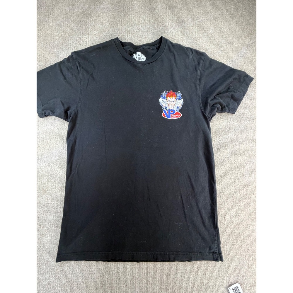 VP Racing Fuels Mad Scientist Graphic T-Shirt Mens Medium Black Short Sleeve Tee